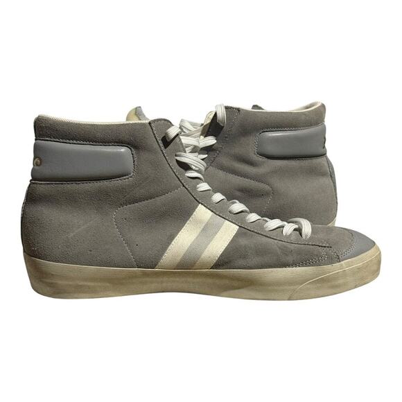 Polo Ralph Lauren Court Mid Gray Suede Sneakers Size 14 Streetwear Casual - Picture 8 of 9